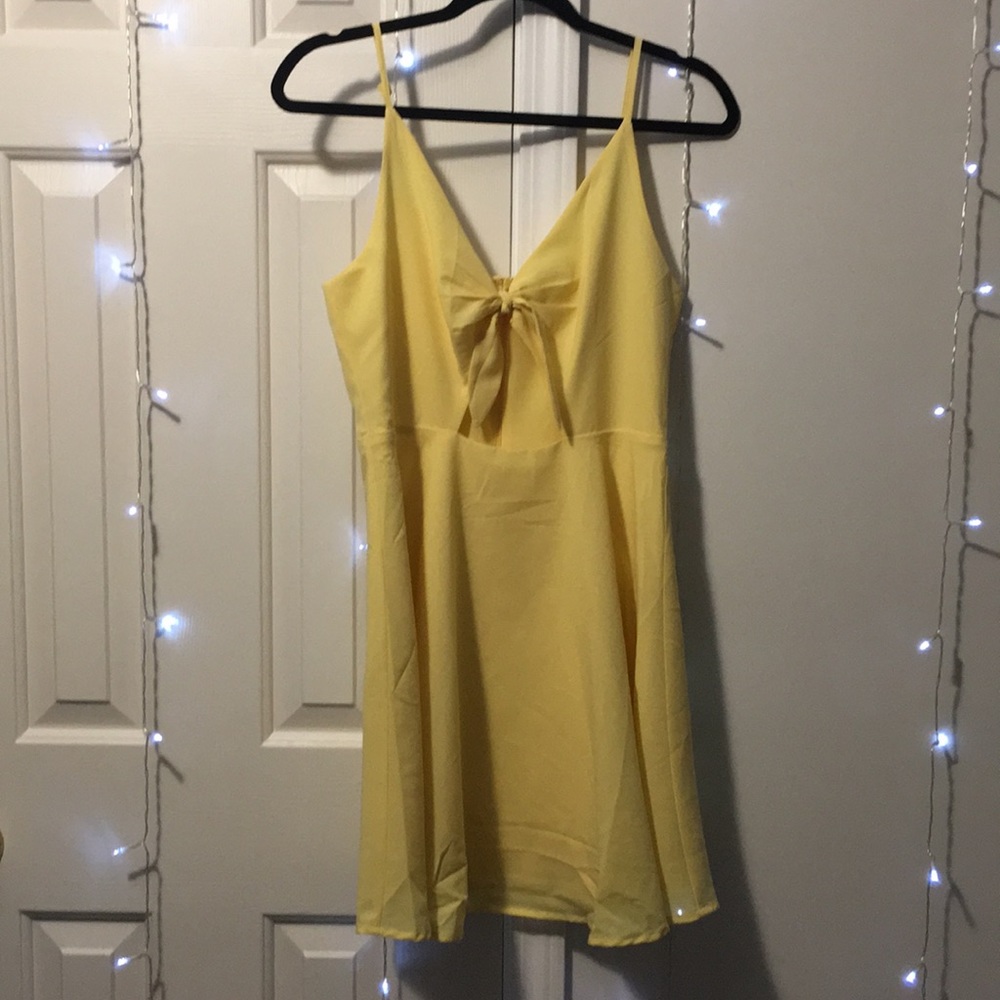 Yellow Sundress w/ Tie Front